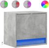 vidaXL Wand-Nachttische mit LED-Leuchten 2 Stk. Betongrau 852082 Bild 2