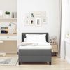 vidaXL Boxspringbett mit Kopfteil Dunkelgrau 190 x 90 cm Stoff 3341140 Bild 3