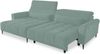 Wohnlandschaft >Wolve< elektr. Sitzverstellung, 2 Kissen, Cord mint - 277x108x179cm (BxHxT) Bild 5
