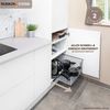 bremermann Schrank-Korbauszug 2er 30 cm mit Einlegeboden, aus Metall, in Schwarz Bild 2