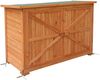 MCombo Gartenschrank Geräteschuppen Werkzeugschrank 1280, Outdoor-Schrank Gartenbox, aus Holz, Natur, 50 X 128 X 88 cm Bild 1