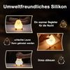 BlingBin LED Nachtlicht Silikon Kinder Nachtlampe, USB Aufladung, 7 Farben, Timer, Timer-Funktion (30/60 Min) für automatische Abschaltung, LED fest integriert, Warmweiß, 7 Farben, 3 Helligkeitsstufen + 7 Farben für flexible Beleuchtung Bild 2