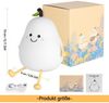 BlingBin LED Nachtlicht Silikon Kinder Nachtlampe, USB Aufladung, 7 Farben, Timer, Timer-Funktion (30/60 Min) für automatische Abschaltung, LED fest integriert, Warmweiß, 7 Farben, 3 Helligkeitsstufen + 7 Farben für flexible Beleuchtung Bild 4