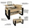TREND WERK Couchtisch Lift-Couchtisch höhenverstellbar Sofatisch 92×54 cm mit Stauraum (verstecktem Fach Wohnzimmertisch Holz modern Wohnzimmertisch) Bild 4