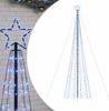vidaXL LED Weihnachtsbaum mit Erdspießen 1534 LEDs Blau 500 cm 4016406 Bild 2
