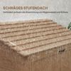 Geräteschuppen Holz Gartenhaus Aufbewahrung 3 Fächer klappbarer Tisch Tannenbraun wetterfest Bild 5