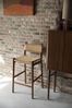 Barhocker Cecile Walnut: Retro-Design aus Holz & Seilgeflecht Bild 2