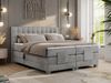 Boxspringbett elektrisch verstellbar, Schlafzimmerbett, Bettkasten - ELEKTRO - 140 x 200 cm - Hellgrau Velvet - H4 Bild 3