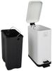 SVITA Mülleimer STM10, Treteimer, Softclose-Funktion, 18L, Pulverbeschichteter Stahl, Weiß Bild 4