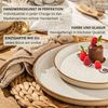 SÄNGER Dessertteller Set Rio Creme - 6 teilig aus Steingut Bild 5