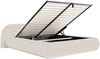 Selsey 'Shels Low' Polsterbett 140x200 mit Bettkasten, Breitcord, Creme Bild 4
