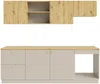 Vente-unique - YORINA Küchenmöbel Holz, Platte BeigeBeige - B 60 cm x H 85 cm x L 242 cm Bild 2