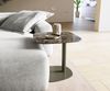 Couchtisch Edge Boot 50x50 cm Keramik Laminam® Emperador Extra Lucidato Dunkelbraun Eleny Metall Effektfinish Titan Bild 2