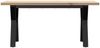 vidaXL Couchtisch Y-Gestell 100x50x45,5 cm Massivholz Kiefer Stahl 3282776 Bild 4