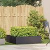 vidaXL Pflanzkübel Schwarz 100x100x30 cm Stahl 860808 Bild 3