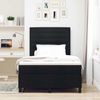 vidaXL Boxspringbett mit Matratze Schwarz 120 x 190 cm Stoff 3339296 Bild 3