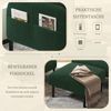 LVHOM Cord 3er-Set 2-Sitzer+Sessel+Hocker, Flexibel für Wohnzimmer Ecksofa mit Seitentaschen, Sitzgruppe Grün Bild 4