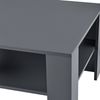 Couchtisch Aachen 60x60x40 cm mit Ablage Dunkelgrau en. casa Bild 5