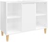 vidaXL Waschbeckenunterschrank Hochglanz-Weiß 80x33x60cm Holzwerkstoff 821286 Bild 2
