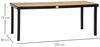 Outsunny Gartentisch Für 8 Personen Gartenmöbel Loungemöbel pflegeleicht Kunststoff (Aluminiumtisch, 1-St, Esstisch), Natur+Schwarz 190 x 90 x 74 cm Bild 3