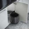 HAILO 3512071 AS Mono 12 dunkelgrau/schwarz Abfallsorter 12 Liter ab 40 cm Schrankbreite Bild 3