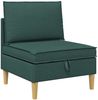 vidaXL Modular Sofa Set mit Stauraum 4 pcs Dunkelgrün Stoff 3413700 Bild 5