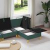 vidaXL Modular Sofa Set mit Stauraum 4 pcs Dunkelgrün Stoff 3413700 Bild 3