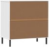vidaXL Sideboard OSLO mit 3 Schubladen Weiß 77x40x79,5 cm Massivholz 350981 Bild 5
