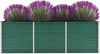 Hochbeet für Garten OSKAR Grün 240x80x77cm Verzinkter Stahl Hochbeet Metall Gartenbeet Kräuterbeet Blumenbeet Beet hoch Frühbeet für Garten Gemüsebeet Bild 3