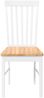 vidaXL Esszimmerstühle 2 Stk. Weiß Massivholz Gummibaum 4102504 Bild 5