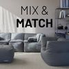 Lumaland Sitzsack-Sofa, Polyester, Eckteil, Dunkelblau, 70 x 81 x 81 cm Bild 3