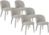 Vente-unique - MUKLEA Stuhl Stoff Beige - B 60 cm x H 82 cm x L 50 cm Bild 2