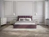 Vente-unique - ELIAVA Bett Stoff Rot - B 213 cm x H 106 cm x L 190 cm Bild 3