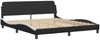 vidaXL Bett mit Matratze "Dover" Schwarz und Weiß 180x200 cm Kunstleder 3208462 Bild 4