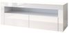 SONNI Lowboard TV Lowboard weiss Hochglanz mit LED Beleuchtung, Breite 120 cm, 12 Farben können eingestellt Werden, mit Klapptür, Griffloses Design Bild 4