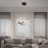 Nettlife LED Kronleuchter Pendelleuchte in Weiß 62/68W Ringe, Höhenverstellbar, LED fest integriert, Warmweiß Neutralweiß Kaltweiß, Arbeitszimmer Küche Esszimmer Treppenlicht Kaffeeraum Bild 2