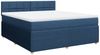 vidaXL Boxspringbett mit Matratze Blau 180x200 cm Stoff 3287541 Bild 2