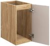Badmöbel Set 6-tlg Badezimmerset LAXY Eiche Beige Regal rechts inkl. Waschtisch Bild 3