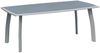 Inko Aluminium-Glastisch Spraystone silber/grau 180x100x74 cm Gartentisch Terrassentisch Bild 4