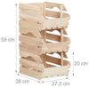 Relaxdays Stapelkisten aus Holz Bild 5