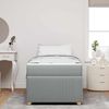 vidaXL Bettrahmen mit Matratze Hellgrau 90 x 190 cm Stoff 3398327 Bild 3