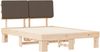 vidaXL Bettgestell mit gepolstertem Kopfteil Taupe 150 x 200 cm 877342 Bild 4