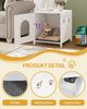 Katzenschrank, Versteckte Katzentoilette Möbel, Lagerung Schrank Bank, Hölzerne Katze Waschraum für Wohnzimmer, Schlafzimmer, Weiß Bild 4