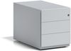 Rollcontainer Note™ mit Griffleiste, 3 Universalschubladen, Farbe lichtgrau Bild 2