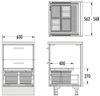 Hailo Abfallsammler 3201625 Allegro 270 Einsatz 4x 6.5 Liter Hellgrau Bild 2