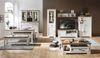Vitrine >Jasmin< in Pinie-Hell aus Metall - 66x204x42cm (BxHxT) Bild 2