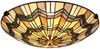 Deckenleuchte, Tiffany-Glas Stahl, BxL 42,1x42,1 cm Bild 2
