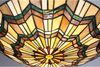 Deckenleuchte, Tiffany-Glas Stahl, BxL 42,1x42,1 cm Bild 5