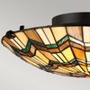 Deckenleuchte, Tiffany-Glas Stahl, BxL 42,1x42,1 cm Bild 4