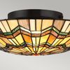 Deckenleuchte, Tiffany-Glas Stahl, BxL 42,1x42,1 cm Bild 3